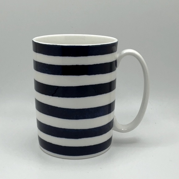 Kate Spade blue & white striped mug for Lenox Charolette Street North W2 - Picture 2 of 5
